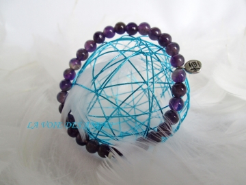 Bracelet Perle Amethyste