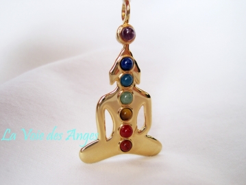 Pendentif yogi 7 chakras