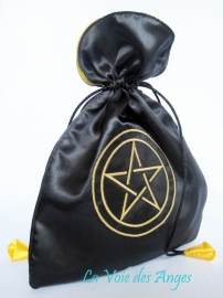 Bourse Satin noir - Pentacle