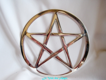 Pentacle d'Autel : Argenté (15,5cm)