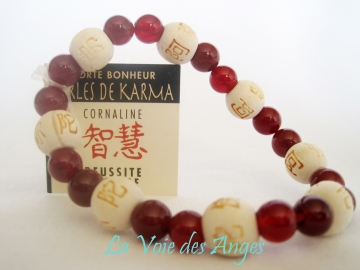 Bracelet karma Cornaline