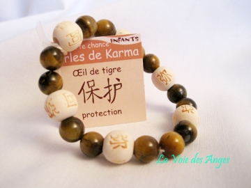 Bracelet karma Enfant Oeil de Tigre