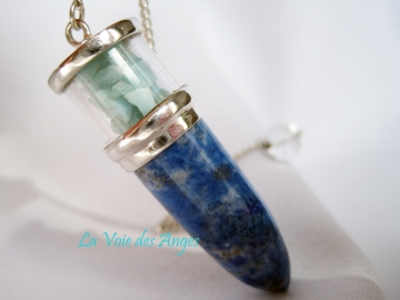 .Pendule Lapis et Larimar