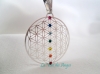 Pendentif Fleur de Vie 7 chakras