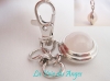 Porte Clef Quartz Rose