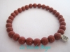 Bracelet Perle Jaspe Rouge