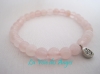 Bracelet Perle Quartz Rose