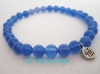 Bracelet Perle Agathe Bleue