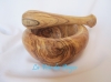 Mortier en bois d'olivier