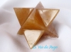Etoile Merkaba Golden Quartz - 6 cm