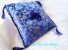 .Coussin de bol - bleu